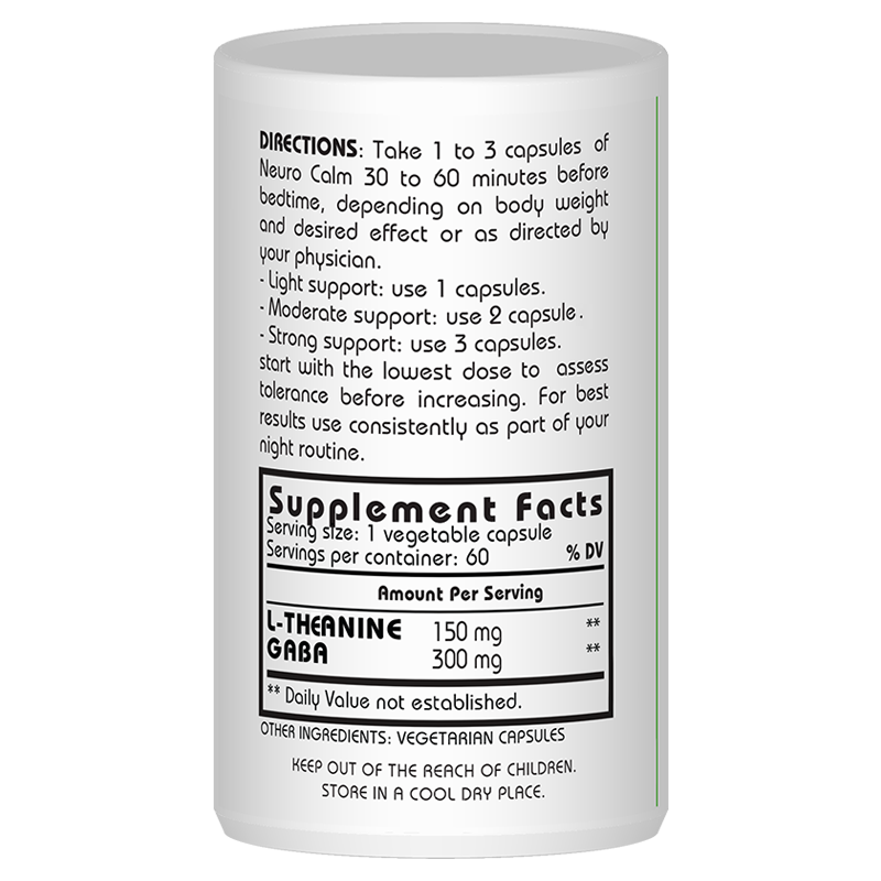 L-Theanine & Gaba Neuro Calm 60 Vegie Capsules