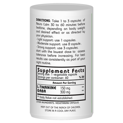 L-Theanine & Gaba Neuro Calm 60 Vegie Capsules