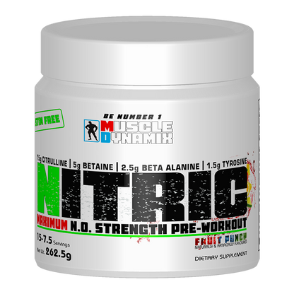 NITRIC MAXIMUM STRENGTH PRE-WORKOUT 262.5g  Fruit Punch