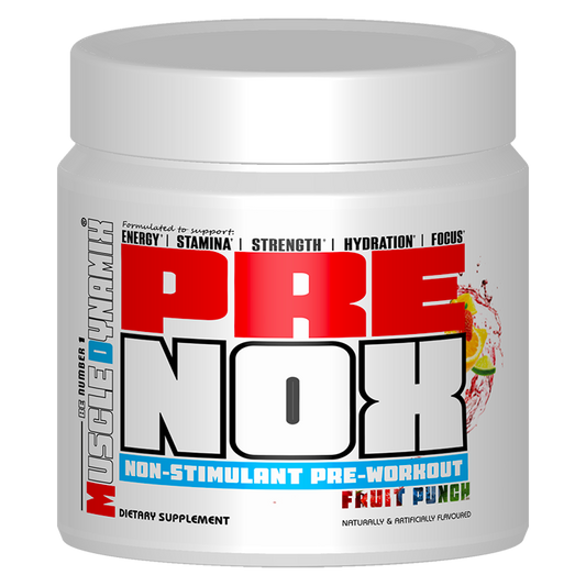 Muscle Dynamix Pre NOX stimulant free pre-workout