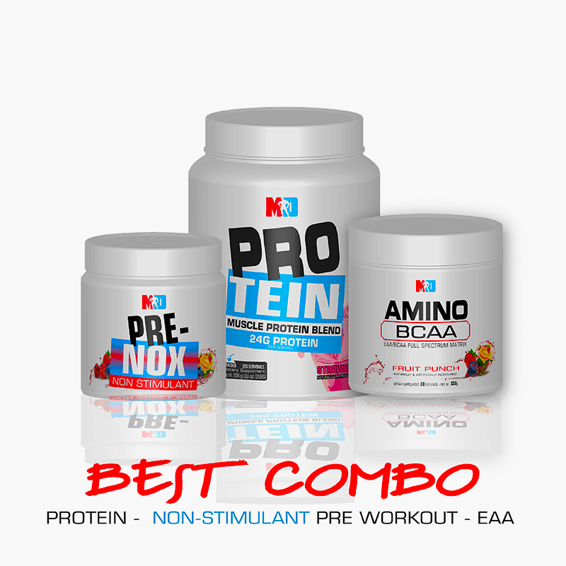 PRE WORKOUT, AMINO BCAA & PROTEIN STACK