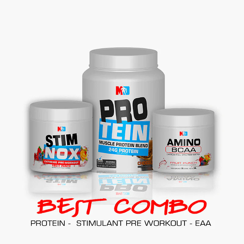 PRE WORKOUT, AMINO BCAA & PROTEIN STACK