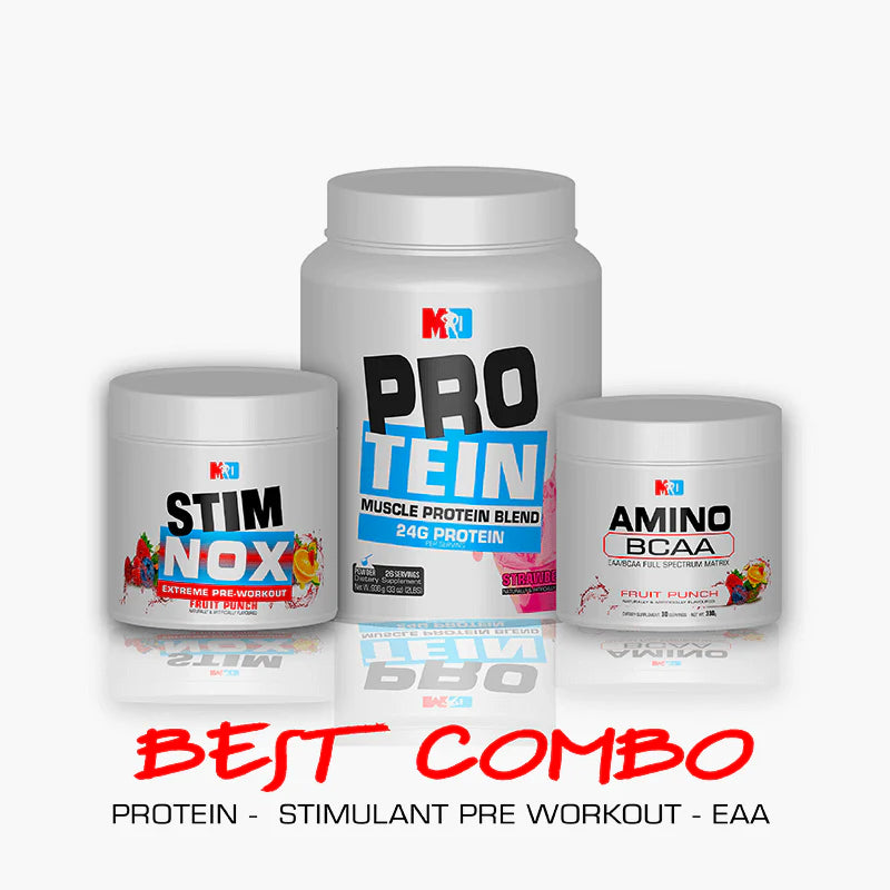 PRE WORKOUT, AMINO BCAA & PROTEIN STACK