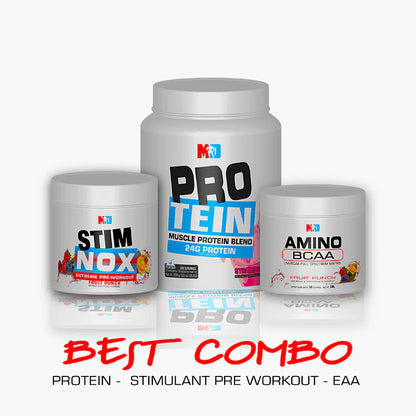 PRE WORKOUT, AMINO BCAA & PROTEIN STACK